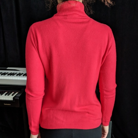 Faux Cashmere Red Sweater - Picture 3 of 4